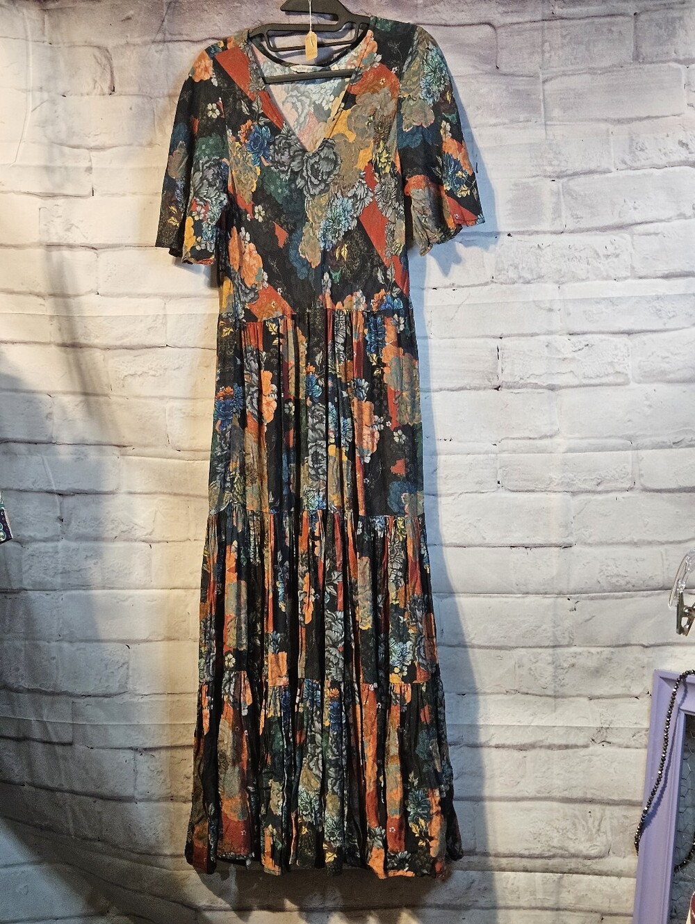 Soft Surroundings Mirabelle Size Medium Fall Floral Maxi Dress